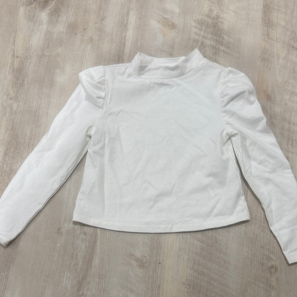 Tahari White Long Sleeve Kids Tee